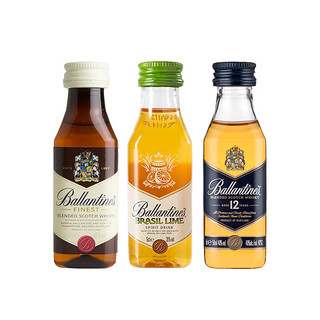 百龄坛特醇巴西青柠12年50ml塑料瓶小瓶洋酒英国进口BALLANTINES