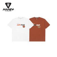 AAPE+运动男装春夏猿颜潮流图案印花潮流短袖T恤0978XXI