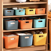 BELO 百露 收纳盒家用厨房长方形杂物置物箱储物筐塑料整理桌面零食抽屉盒子