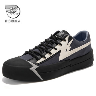 feiyue/飞跃小闪电帆布鞋女春季款百搭休闲鞋板鞋女鞋潮388 388黑色无标 35 标准尺码