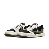 Travis Scott x Air Jordan 1 Low Olive 黑橄榄绿 DZ4137-106 倒钩5.0