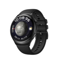 HUAWEI 华为 WATCH 4 智能手表 46mm 黑色氟橡胶表带