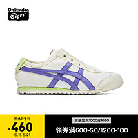 Onitsuka Tiger鬼塚虎童鞋中童休闲鞋儿童MEXICO 66 SLIP-ON KIDS 1184A085-107 米色/蓝色 35