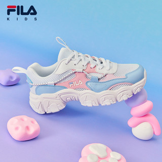 FILA 斐乐 童鞋儿童运动鞋2023夏季新款男女童中大童时尚猫爪跑步鞋