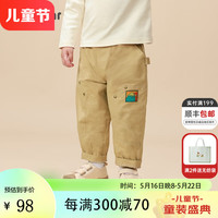 齐齐熊 cicibear宝宝裤子春秋款2023新款男童休闲裤儿童长裤薄款女童工装裤