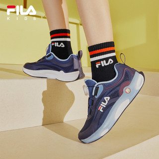 FILA 斐乐 童鞋儿童跑步鞋2023夏季新款潮透气网面男女童舒适运动鞋