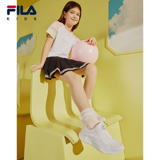 FILA 斐乐 童鞋儿童跑步鞋2023夏季新款潮透气网面男女童舒适运动鞋