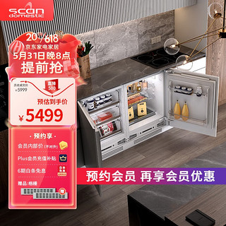 Scandomestic 诗凯麦 BIC300FAMC 直冷对开门冰箱 232L