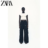 ZARA 新款 女装 白色短袖圆领棉质 T 恤 3641312 251