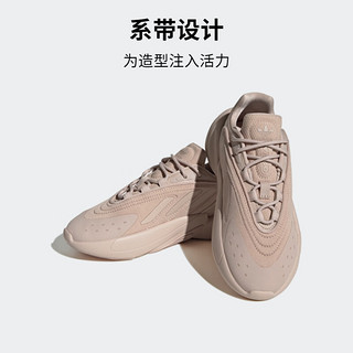 adidas 阿迪达斯 官方三叶草OZELIA J男大童经典运动鞋HQ1612 灰褐棕 36(220mm)