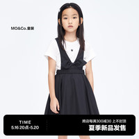 little MO&Co.抑菌-little moco童装23夏装新款女童无袖背带连衣裙子KBC2DRS046 黑色 140/64