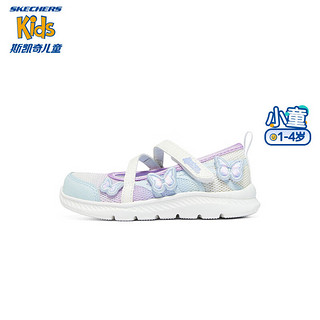 Skechers斯凯奇女小童玛丽珍公主鞋303009N 白色/多彩色 24