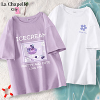 La Chapelle 女士纯棉短袖T恤 GCC20230407001