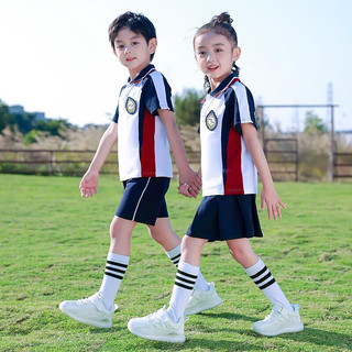 卡瓦拉（KAWALA）童装男女儿童校服春夏学生套装幼儿园小学初中班服外套裤子运动款 5401短袖枣红男童 100码