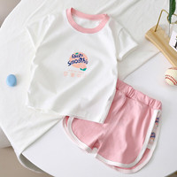瑄妮薇 儿童短袖套装棉夏季新款宝宝衣服