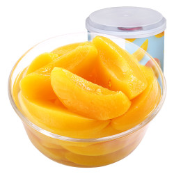 百草味蜜饯果脯_be&cheery 百草味 水果黄桃罐头312g新鲜水果捞休闲