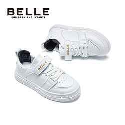 BeLLE 百丽 童鞋春季新款学生小白鞋防滑休闲鞋男女童运动鞋BL2334