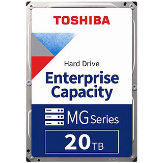 TOSHIBA 东芝 20T企业级机械硬盘3.5英 寸CMR垂直SATA服务器大容量20TB MG10ACA20TE