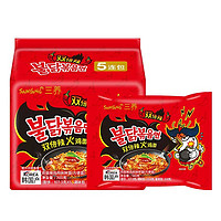 SAMYANG 三养 核弹火鸡面双倍辣拉面140g*5袋韩国超辣方便面速食拌面