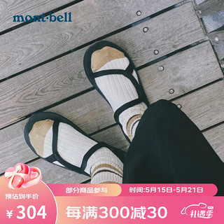 mont·bell 凉鞋日本春夏户外男女中性情侣防滑耐磨轻便舒适拖鞋1129475 1129475/BK/凉鞋/晒图奖