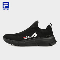 FILA 斐乐 Sock 男子跑鞋 A12M321307F-BW 黑/花岗灰 40.5