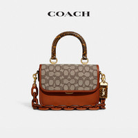 COACH/蔻驰女士经典标志提花ROGUE顶部手柄手袋