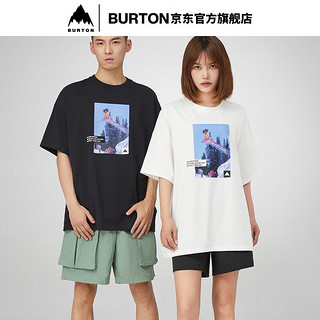 BURTON伯顿S24新品男女PHOTO 短袖T恤圆领经典板花T恤休闲111016 11101699100 S