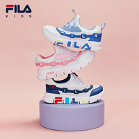 FILA 斐乐 KIDS斐乐童鞋儿童运动鞋2023夏男女童宝宝透气一脚蹬跑步鞋