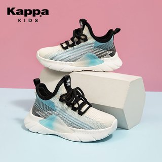 Kappa夏款网面飞织运动鞋男童2023夏季新款软底透气低帮休闲跑鞋