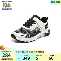 斯凯奇（Skechers）男女童运动鞋 303660L 403960L 白色/黑色/WBK 28.5