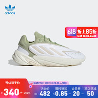 adidas 阿迪达斯 三叶草OZELIA男女舒适百搭经典潮运动复古老爹鞋 亮白/草绿/米白 42(260mm)