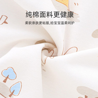 优奇兔宝宝春装初生婴儿连体衣春秋季纯棉睡衣长袖无骨哈衣爬服家居服 萌萌兔 52cm