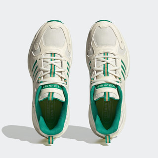 adidas阿迪达斯neo JZ RUNNER男女百搭休闲通勤潮复古JZ老爹鞋 奶油白/绿 35.5(215mm)
