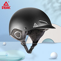 PEAK 匹克 滑雪头盔男成人女全盔专业单板装备安全帽雪盔护具防风保暖滑雪帽黑色L