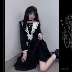 土曜日 JK原创正版JK制服日系学生校服不良水手服送领结