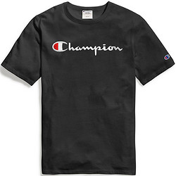 Champion 基础草写字母圆领短袖T恤