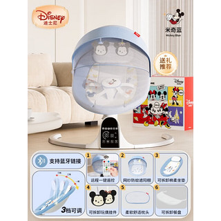 迪士尼（Disney）婴儿礼物满月宝宝新生的儿见面礼盒刚出生百天用品大全实用 -米奇 ·  蓝-礼盒 迪士尼高定礼盒