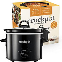 CROCK-POT CSC046 慢炖锅，2.4 升，黑色