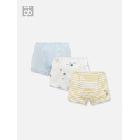 好孩子(gb)好孩子童装儿童内裤男童女童短裤平角裤3件礼盒装 浅蓝(平角3件礼盒装) 110cm