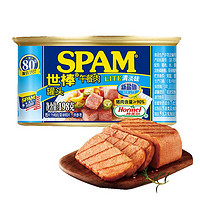PLUS会员：SPAM 世棒 午餐肉 火腿罐头 清淡口味 198g