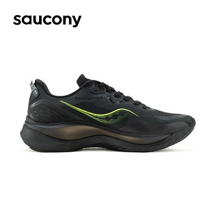 Saucony索康尼火鸟2男跑鞋跑步鞋支撑男女夏季透气训练运动鞋子 黑绿6 42