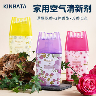 KINBATA 日本KINBATA空气清新剂卧室留香厕所卫生间消臭除味车用去味400ML 木质香