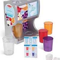 Melissa & Doug 木制止渴饮水机玩具套装含杯子果汁杯冰块