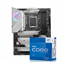 88VIP:MSI 微星 MPG Z790 EDGE WIFI 刀锋D5主板+英特尔 i7-13700KF 主板CPU套装