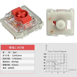 gateron佳达隆新品矮轴2.0矮青轴矮茶轴矮红轴机械键盘轻薄开关