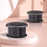 DELIXI 德力西 智能电动升降插座 无限充电+三插位+USB+Type-C