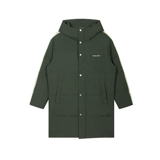 GXG冬季热销潮流时尚长款连帽休闲百搭羽绒服 艺术联名款 170/M
