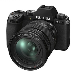 FUJIFILM 富士 X-S10 APS-C画幅 微单相机 黑色 XF 16-80mm F4 R OIS WR 变焦镜头 单头套机