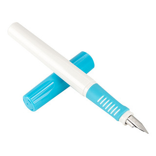 DL 得力工具 deli 得力 钢笔 A917 蓝色 EF尖 墨囊6支+可擦笔纸盒装