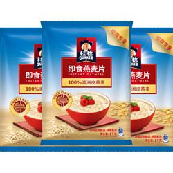 QUAKER 桂格 原味即食麦片 1000g*3袋